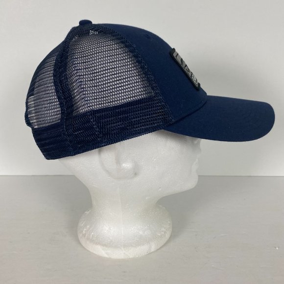 Patagonia Snapback Hat Cap Patch Mesh Organic Cotton Blue - Picture 5 of 8